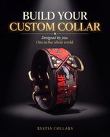 Build your custom collar: a one-of-a-kind printed leather dog collar designed by you, made by Bestia
