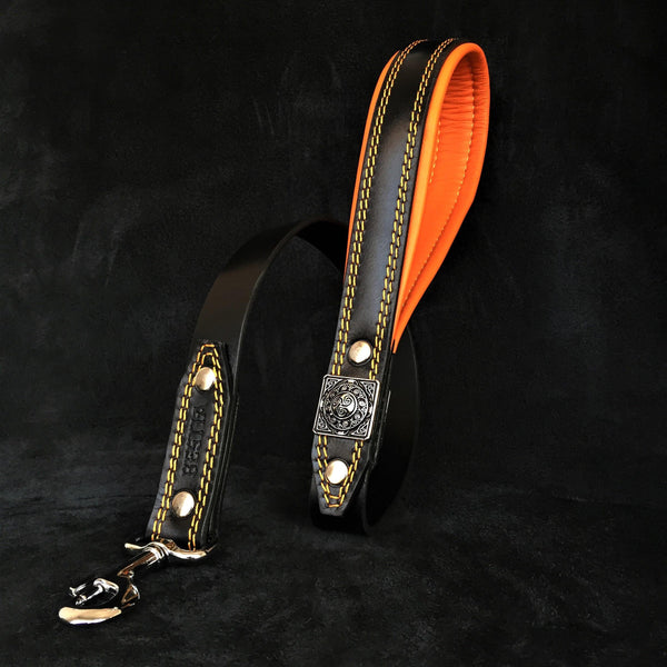 The "Eros" Black & Orange leash