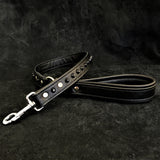 Black studded leash