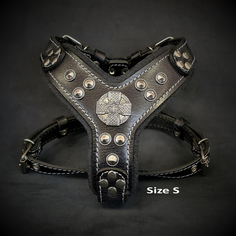 The ''Maximus'' harness black & silver Small to Medium Size