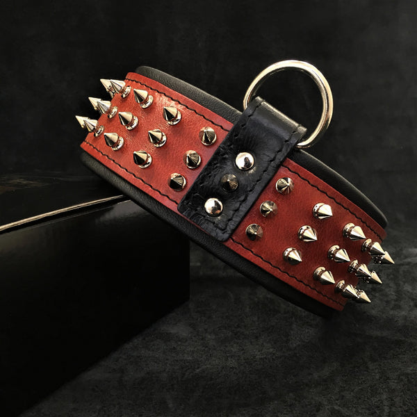 "Silver Giant" collar Red