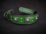 The "Eros" collar 2.5 inch wide Green