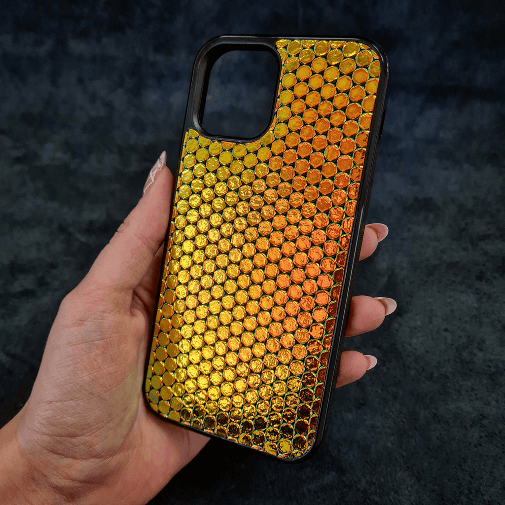 Animal Leather Diamond Bee Female Hard Half Pack Case For Iphone