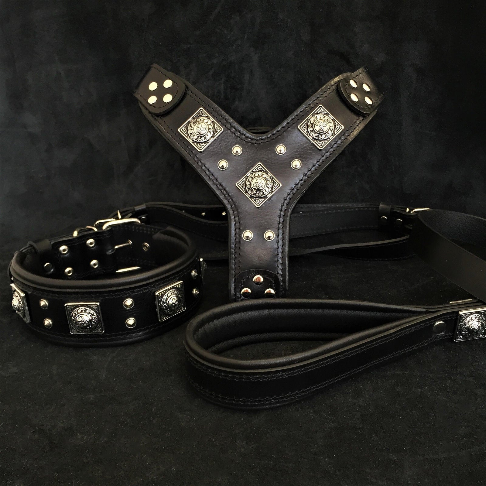 EROS BIG dog SET Harness collar lead Bestia Dog Gear