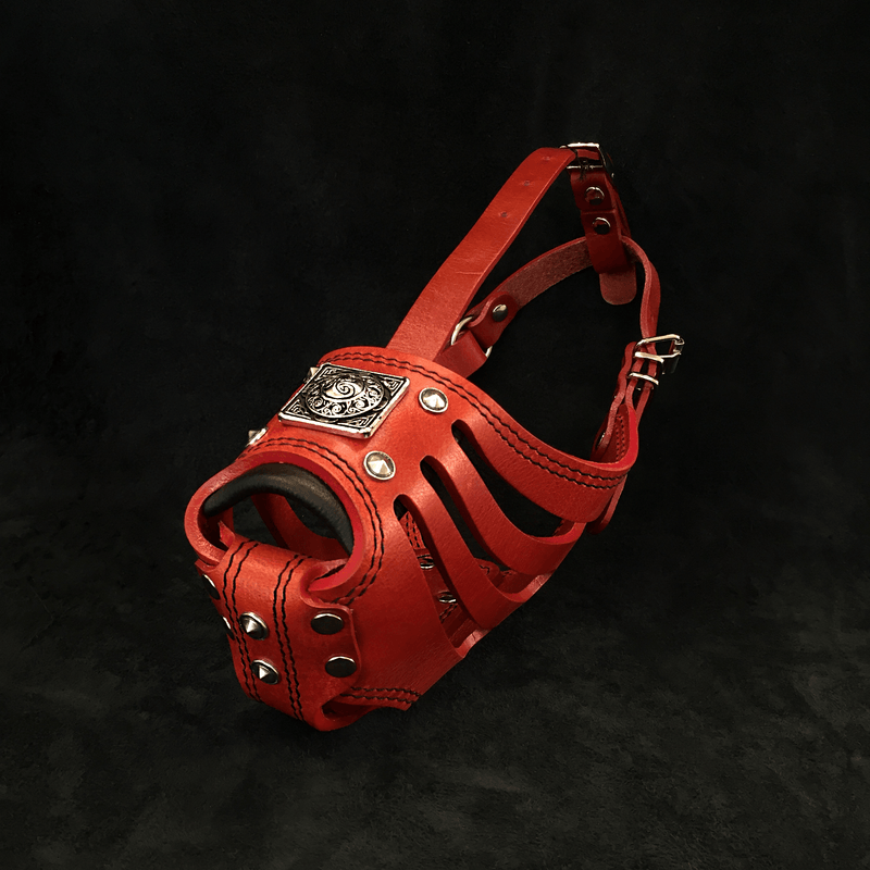 ''Eros'' Basket Muzzle RED